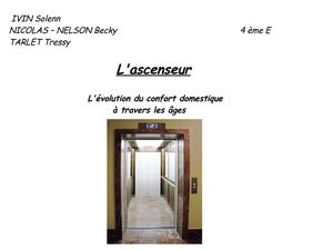 L'ascenseur