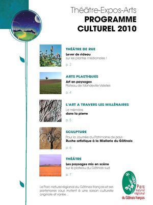 Programme culturel 2010 du Parc naturel régional du Gâtinais français