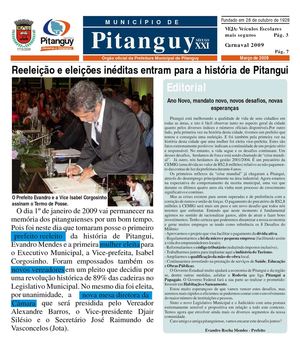 Jornal Município de Pitanguy - Março de 2009