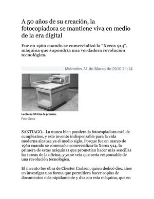 A 50 años de su creación