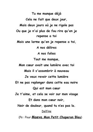 Pour Mon Chapreon Bleu (Maeva),Pour Ma Fontaine(Tia), Pour Ma Fourmi Verte(Louloute), Pour Mon Petit Boudin Noir(Miels), Pour Tata Nelly(Lili&Nelly) Et Pour Ma Maman De Coeur(Ncfa), Et Ses Filles !!  Cheyenne Et Nepeeze !!