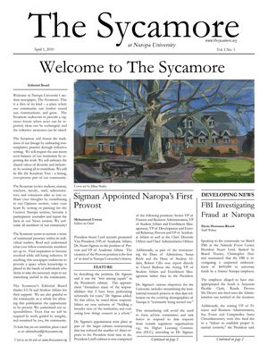The Sycamore Issue I