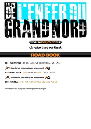 Road Book Rallyman : rallye de l'Enfer du Grand Nord