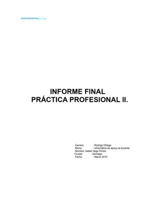 Práctica Profesional