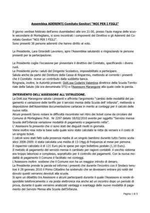 verbale assemblea comitato genitori