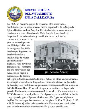 Breve Historia de la Calle Azusa