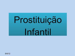 Prostituição Infantil
