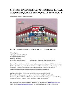 PROPUESTA SUPERCITY TIENDAS DE CONVENIENCIA
