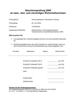 Abschlussprüfung 2006