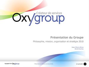 Présentation OXYGROUP