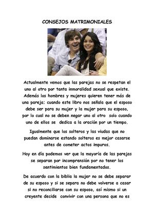 CONSEJOS MATRIMONIALES