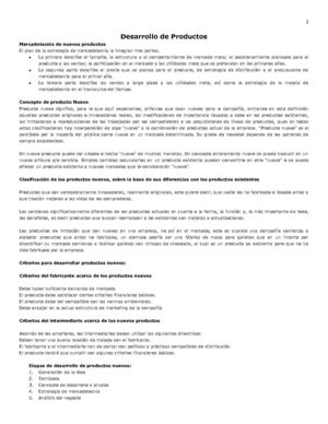 Desarrollo de un Producto
