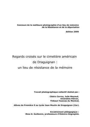 Le cimetière américain de Draguignan : un lieu de Résistance de la mémoire
