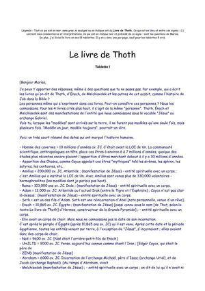 livre de THOTH