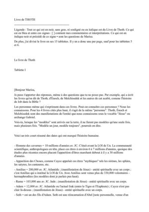le Livre de THOTH