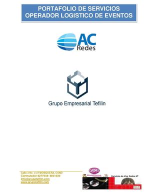 OPERADOR LOGÍSTICO DE EVENTOS 