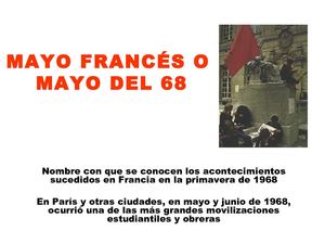 Mayo del 68 ultimo