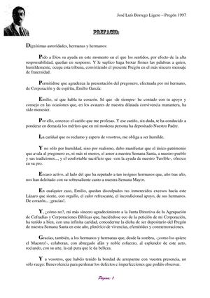 PREGON 1997 SEMANA SANTA PUENTE GENIL