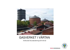 Antikvarisk förundersökning Gasverket