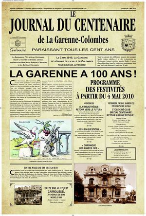 Le programme du centenaire