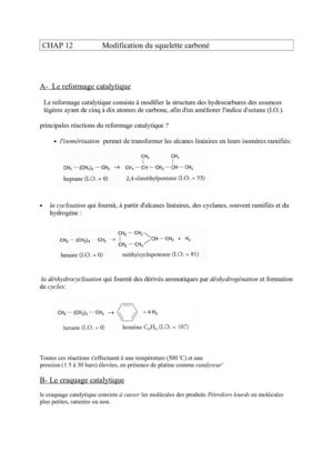 CHAP 12   Modification du squelette carboné