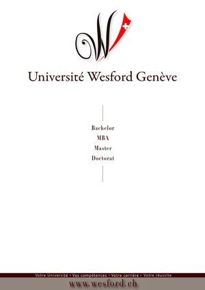 Université Wesford Genève