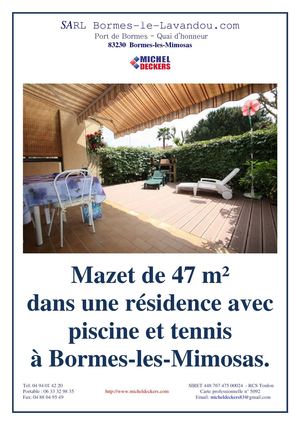 achat mazet à vendre à bormes les mimosas