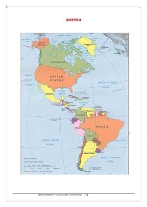 I CONTINENTI: L'AMERICA