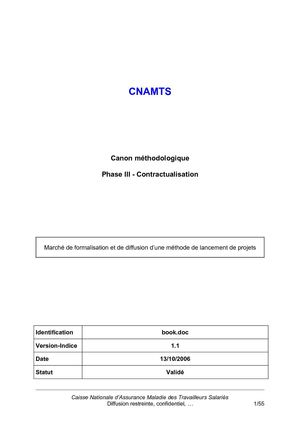 Méthode de Lancement de Projet (Canon contractualisation)