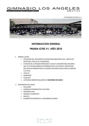 INSTRUCTIVO PARA LA PRESENTACION DE LA PRUEBA ICFES