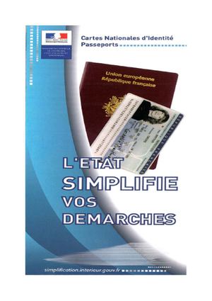 Cartes Nationales d'Identité et Passeports