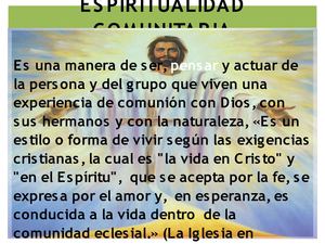 ESPIRITUALIDAD COMUNITARIA