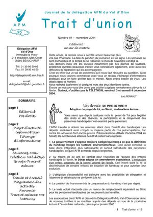 Trait d'Union n°19