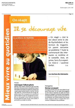 Psycho Enfants mai juin 2010