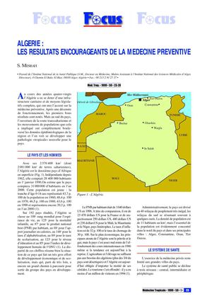 Algérie : les résultats encourageants de la médecine préventive