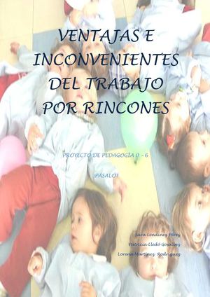 Ventajas e inconvenientes del trabajo por rincones.
