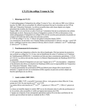 Historique et projet de classe