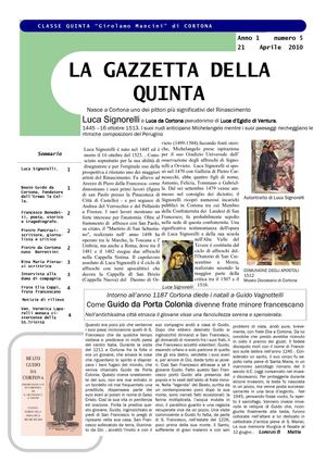 Giornalino quinto numero