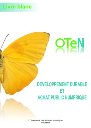 Livre Blanc Développement Durable et Achat public numérique
