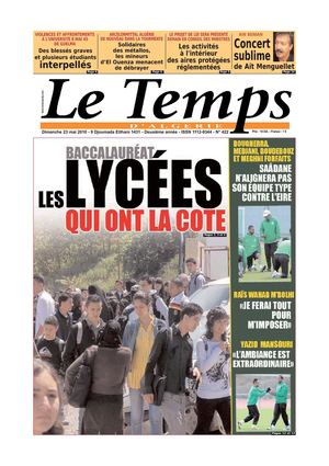 Le Temps d'Algérie www.letempsdz.com édition du 23 mai 2010