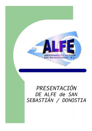 Presentación Academia de Seguridad ALFE