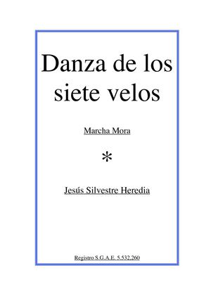 Danza de los siete velos. Marcha Mora