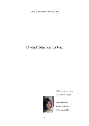 Unidad didáctica de LaPaz