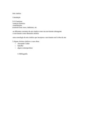 Arte Cinética - História e Estética da Arte