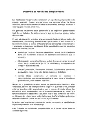 Habilidad Interpersonal