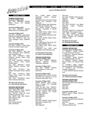 Boletin 5397 - Juzgados