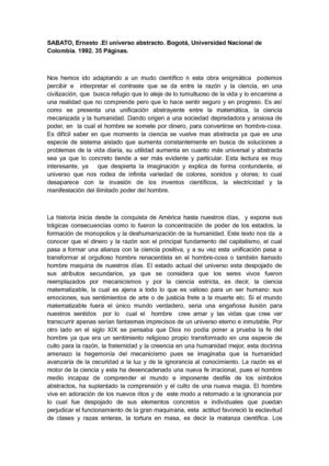 reseña universo astracto