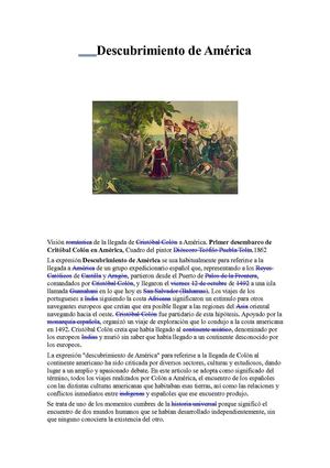 DESCUBRIMIENTO DE AMERICA