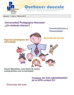 Revista: Quehacer Docente. Número 1.