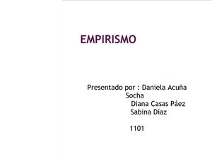 exposición empirismo 